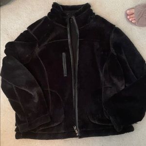 Fur zip up jacket